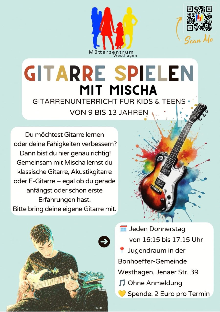 Flyer: Gitarre mit Mischa